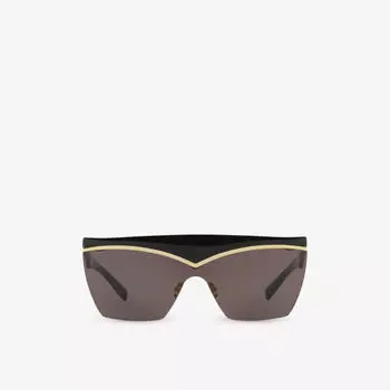 Солнцезащитные очки в нестандартной оправе с маской Sl614 Saint Laurent, черный