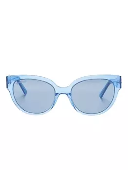 Солнцезащитные очки в оправе 'бабочка' Balenciaga Eyewear, синий