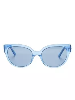 Солнцезащитные очки в оправе 'бабочка' Balenciaga Eyewear, синий