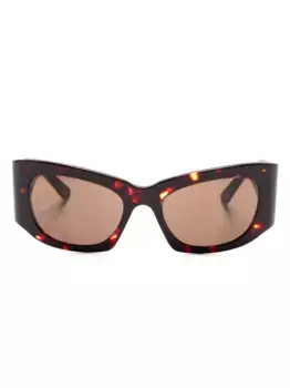 Солнцезащитные очки в оправе 'бабочка' Balenciaga Eyewear, коричневый