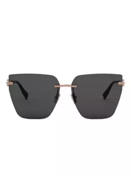 Солнцезащитные очки в оправе 'бабочка' Bvlgari, розовый