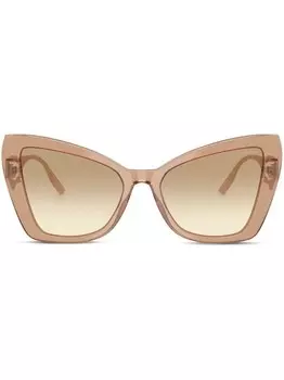 Солнцезащитные очки в оправе 'бабочка' Dolce & Gabbana Eyewear, нейтральный цвет