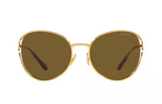 Солнцезащитные очки в оправе «бабочка» MIU MIU, Gold