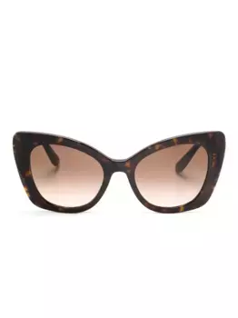 Солнцезащитные очки в оправе 'бабочка' с логотипом Dolce & Gabbana Eyewear, коричневый