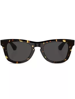 Солнцезащитные очки в оправе черепаховой расцветки Burberry Eyewear, коричневый