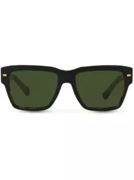 Солнцезащитные очки в оправе черепаховой расцветки Dolce & Gabbana Eyewear, черный