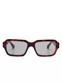 Солнцезащитные очки в оправе черепаховой расцветки Gucci Eyewear, коричневый