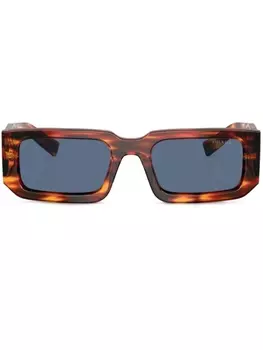 Солнцезащитные очки в оправе черепаховой расцветки Prada Eyewear, коричневый