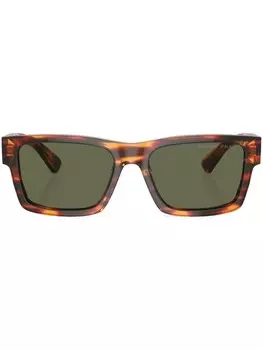 Солнцезащитные очки в оправе черепаховой расцветки Prada Eyewear, красный