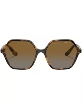 Солнцезащитные очки в оправе геометричной формы Vogue Eyewear, коричневый