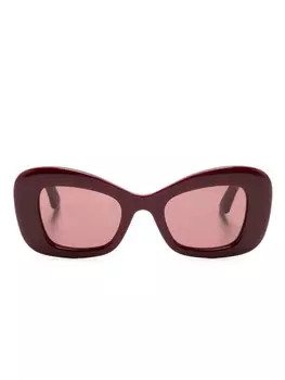 Солнцезащитные очки в оправе 'кошачий глаз' Alexander McQueen Eyewear, красный