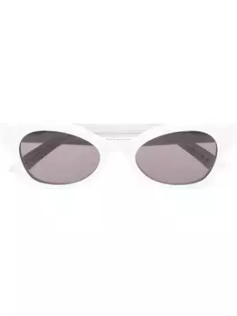 Солнцезащитные очки в оправе 'кошачий глаз' Balenciaga Eyewear, белый