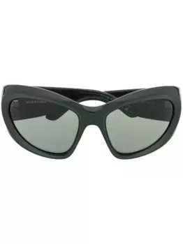 Солнцезащитные очки в оправе 'кошачий глаз' Balenciaga Eyewear, зеленый