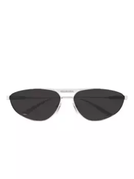 Солнцезащитные очки в оправе 'кошачий глаз' Balenciaga Eyewear, серебяный