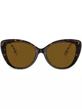 Солнцезащитные очки в оправе 'кошачий глаз' Burberry Eyewear, коричневый