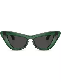 Солнцезащитные очки в оправе 'кошачий глаз' Burberry Eyewear, зеленый