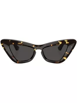 Солнцезащитные очки в оправе 'кошачий глаз' Burberry Eyewear, коричневый