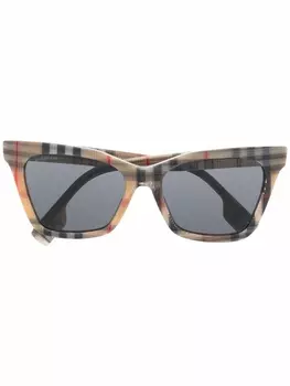 Солнцезащитные очки в оправе 'кошачий глаз' Burberry Eyewear, бежевый