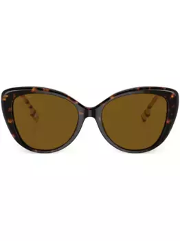Солнцезащитные очки в оправе 'кошачий глаз' Burberry Eyewear, коричневый