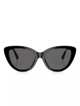 Солнцезащитные очки в оправе 'кошачий глаз' Burberry Eyewear, черный