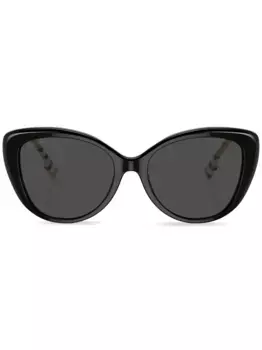 Солнцезащитные очки в оправе 'кошачий глаз' Burberry Eyewear, черный