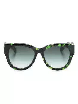 Солнцезащитные очки в оправе 'кошачий глаз' Chlo Eyewear, зеленый