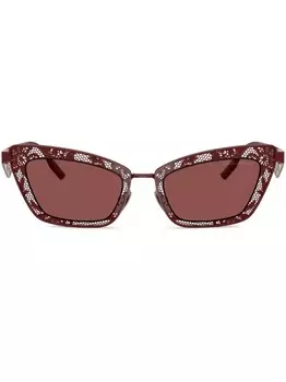Солнцезащитные очки в оправе 'кошачий глаз' Dolce & Gabbana Eyewear, красный
