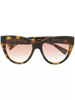 Солнцезащитные очки в оправе 'кошачий глаз' Gucci Eyewear, коричневый