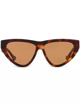 Солнцезащитные очки в оправе 'кошачий глаз' Gucci Eyewear, зеленый