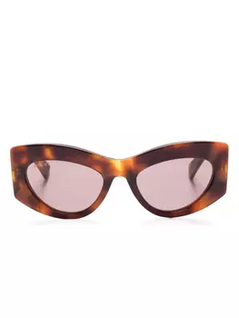 Солнцезащитные очки в оправе «кошачий глаз» Gucci Eyewear, коричневый