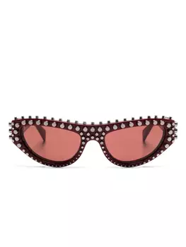 Солнцезащитные очки в оправе «кошачий глаз» Gucci Eyewear, красный