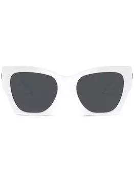 Солнцезащитные очки в оправе 'кошачий глаз' и декором Medusa Versace Eyewear, белый