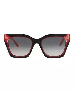 Солнцезащитные очки в оправе «кошачий глаз» из ацетата Just Cavalli, цвет black rose smoke