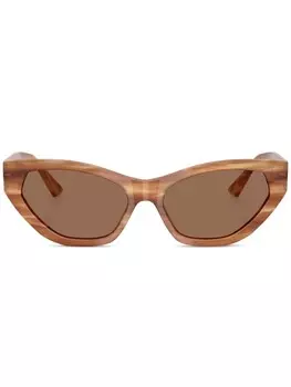 Солнцезащитные очки в оправе 'кошачий глаз' Jimmy Choo Eyewear, коричневый