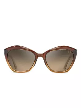 Солнцезащитные очки в оправе «кошачий глаз» Maui Jim, коричневый