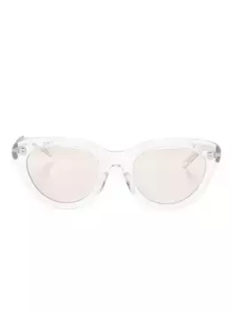 Солнцезащитные очки в оправе 'кошачий глаз' Megane and Me, белый