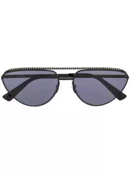 Солнцезащитные очки в оправе 'кошачий глаз' Moschino Eyewear, черный