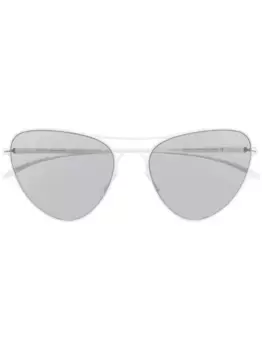 Солнцезащитные очки в оправе 'кошачий глаз' Mykita, белый