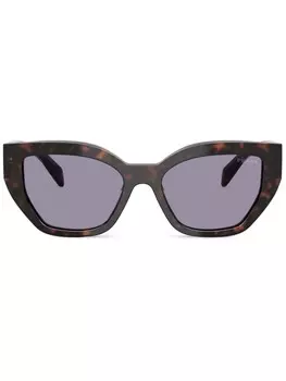 Солнцезащитные очки в оправе 'кошачий глаз' Prada Eyewear, коричневый