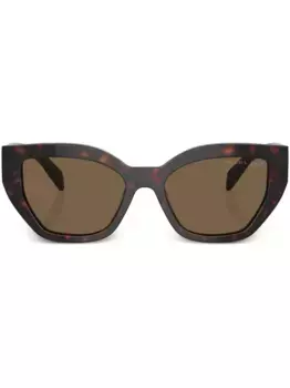 Солнцезащитные очки в оправе 'кошачий глаз' Prada Eyewear, коричневый