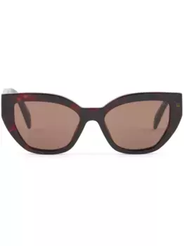 Солнцезащитные очки в оправе 'кошачий глаз' Prada Eyewear, коричневый