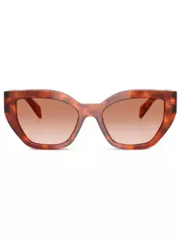 Солнцезащитные очки в оправе 'кошачий глаз' Prada Eyewear, коричневый