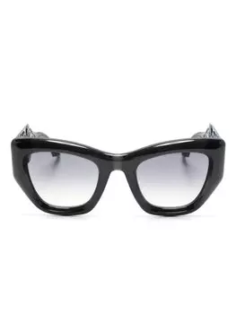 Солнцезащитные очки в оправе 'кошачий глаз' с логотипом ETRO, серый