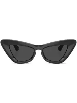 Солнцезащитные очки в оправе 'кошачий глаз' с монограммой Burberry Eyewear, серый