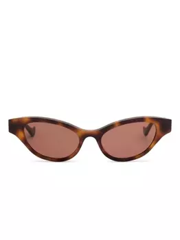Солнцезащитные очки в оправе 'кошачий глаз' с логотипом Gucci Eyewear, коричневый