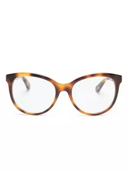 Солнцезащитные очки в оправе 'кошачий глаз' с логотипом GG Gucci Eyewear, коричневый