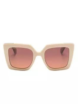 Солнцезащитные очки в оправе 'кошачий глаз' с логотипом Max Mara Eyewear, зеленый