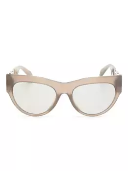 Солнцезащитные очки в оправе «кошачий глаз» с крыльями Медузы Versace Eyewear, коричневый