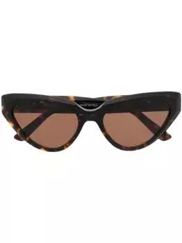Солнцезащитные очки в оправе 'кошачий глаз' с логотипом Balenciaga Eyewear, коричневый