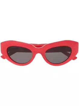 Солнцезащитные очки в оправе 'кошачий глаз' с логотипом Balenciaga Eyewear, красный